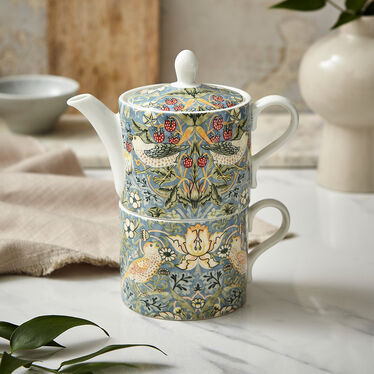 Morris & Co. Strawberry Thief Tea Set for One